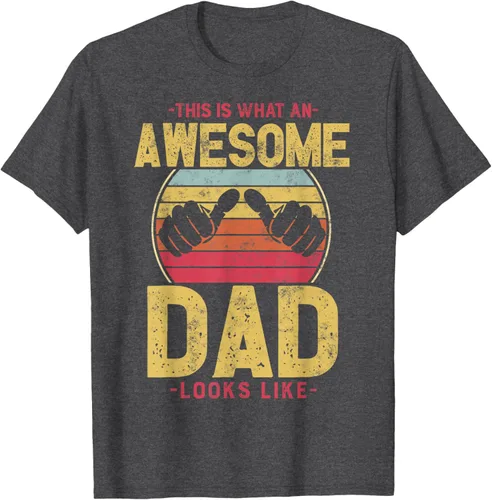 Vista 29 de This is what a awesome dad looks like T-Shirt, Negro