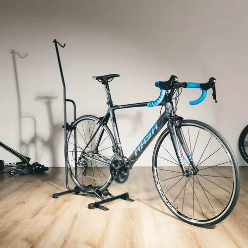 Vista 8 de CyclingDeal Soporte de Bicicleta para Piso - Soporte de Bicicleta Vertical y Horizontal - Soporte de Almacenamiento de Bicicletas - Soporte