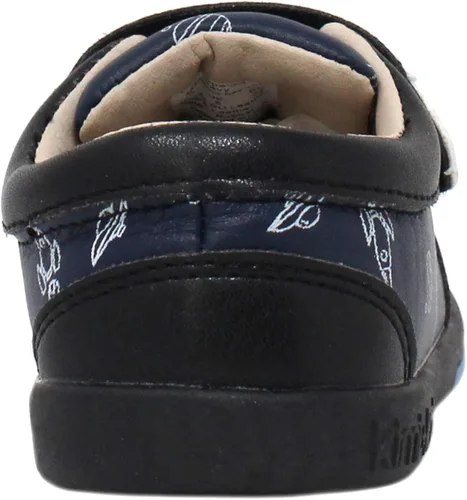 Vista 4 de Kimi Kai First Walker - Zapatillas de deporte de piel con nave espacial para niños