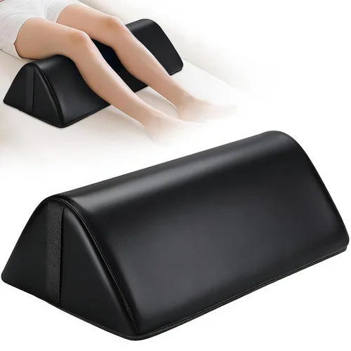 Vista 11 de Noverlife Rodillera redonda 3/4 para mesa de masaje, almohada de masaje de 26 x 6 x 6 pulgadas para piernas con asa de correa, mesa de masaje