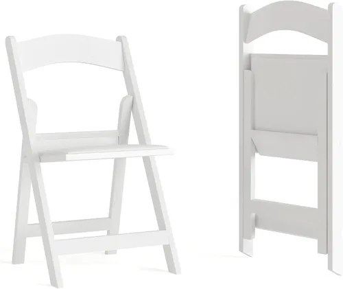 Vista 20 de Flash Furniture Hercules Tucker - Silla plegable de resina negra comercial, ligera, asiento extraíble acolchado de vinilo, para uso en interiores