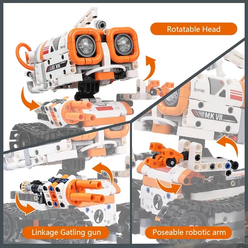 Vista 10 de Kyanio Kits de Robótica STEM para Niños de 8-12 y 8-14 Años, Conjunto de Construcción de Robot de Control Remoto/APP y Programación 3 en 1