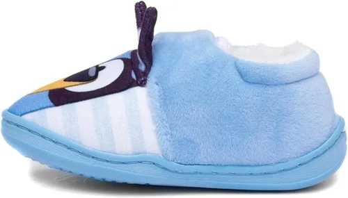 Vista 4 de Bluey Pantuflas para niños pequeños con correa de orejas 3D, zapatos de casa