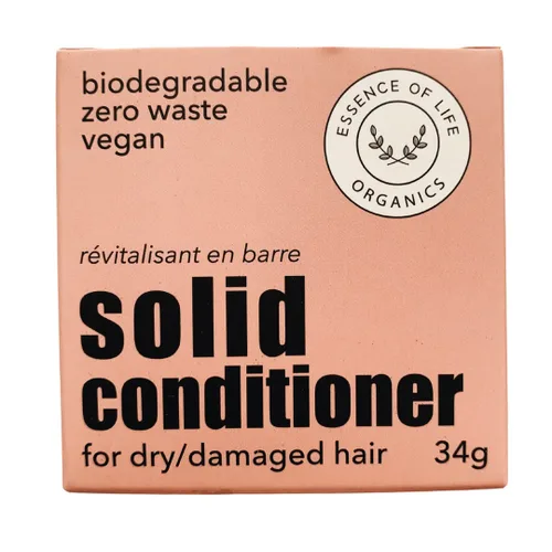Vista 3 de Essence of Life Acondicionador sólido vegano sin residuos (para cabello seco/dañado)