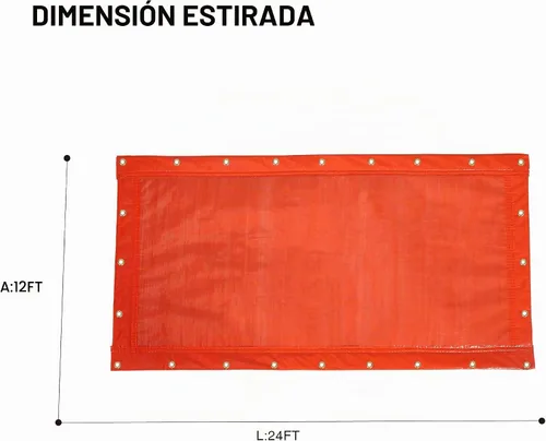 Vista 2 de Turtle Life Manta de curado de hormigón de 12 x 24 pies, construcción impermeable multiusos que aísla lonas resistentes con cuerdas elásticas