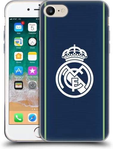 Vista 23 de Head Case Designs Funda de gel con licencia oficial del Real Madrid CF azul [protección de grado militar] compatible con Apple iPhone 7 Plus/iPhone
