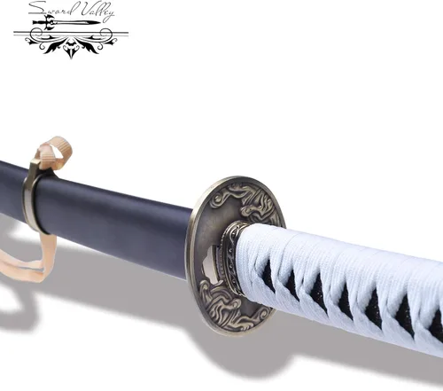 Vista 5 de Sword Valley Nero Yamato SwordV Walking StickRebellionRed Queen, Cosplay Anime Handmade Sword, Hand Forged with Exquisite Details