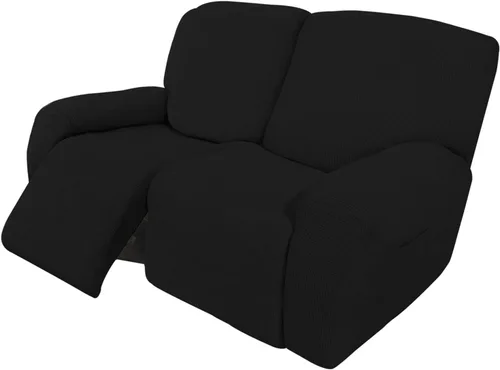 Vista 101 de Easy-Going Funda Elástica para Sofá Reclinable Cobertor de Sofá 4 Piezas Protector de Muebles Sofá Suave con Fondo Elástico Poliéster Spandex Tela