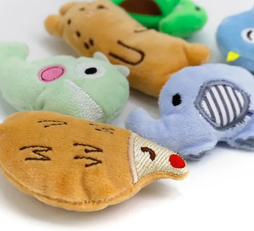 Vista 6 de Juguetes interactivos para gatos, juguete interactivo para gatos de interior, suave y duradero, con sonido arrugado, juguete masticable