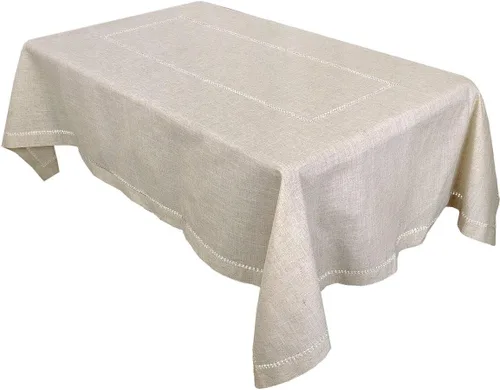 Vista 7 de Grelucgo Mantel pequeño de doble dobladillo de color sólido natural para mesa de café, redondo de 36 pulgadas