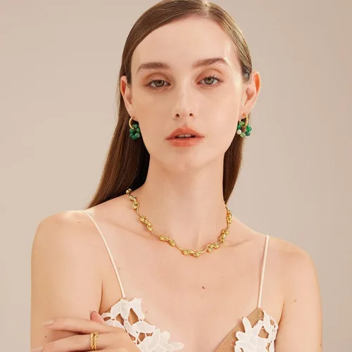 Vista 4 de C.Paravano Necklace Women Pendant Necklaces for Women18K Gold Plated Chain Necklace Fashion Necklaces Gold Necklaces for Women Women Necklace