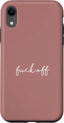 Vista 25 de Funda para iPhone 16 Dusty Rose Fuck Off Divertida manuscrita a mano con refranes sarcásticos groseros