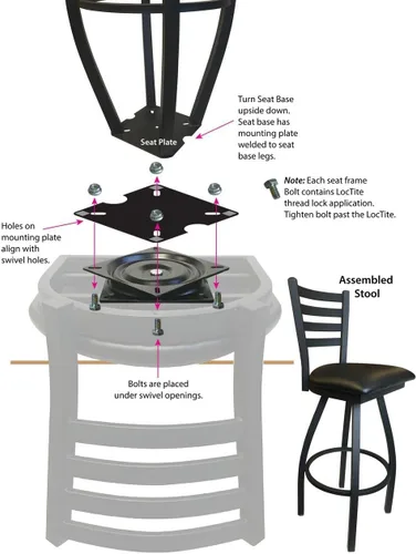 Vista 3 de Vermont catamounts Taburete de bar con asiento giratorio, 25