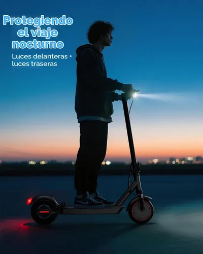 Vista 9 de Joyhis Patinete eléctrico para adultos – 19/22 MPH y rango de 15/22 millas, neumáticos sólidos de 8.5 pulgadas/10 pulgadas plegable E-Scooter
