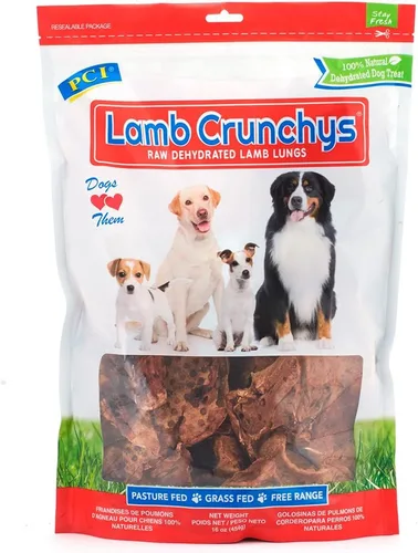 Vista 9 de PCI Pet Center Inc. Lamb Crunchys - Golosinas crudas deshidratadas para perros, paquete de 3 onzas