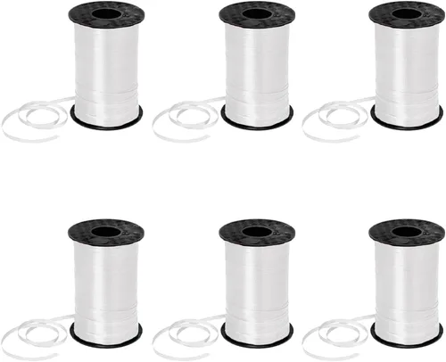 Vista 53 de PMU Tira de cinta rizadora negra de 500 yardas x 3/16 pulgadas para envolver regalos, decoración de cumpleaños, celebraciones, fiestas, accesorios