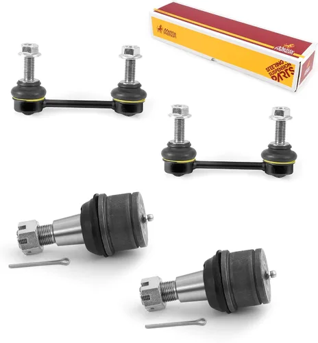 Vista 140 de Metrix Premium Chassis Parts - Juego de 4 piezas de articulación de rótula superior y barra estabilizadora delantera para Ford Ranger RWD 1998-2011