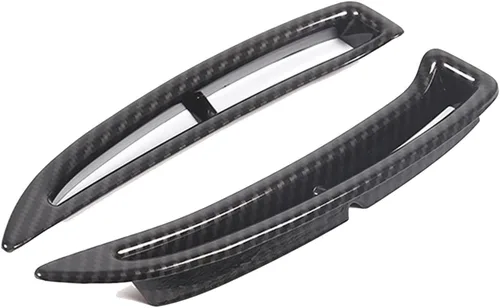 Vista 8 de Cubierta de ventilación del guardabarros trasero para Chevy Corvette C6 2005-2013 (no compatible con base), marco de ala de salida de aire lateral