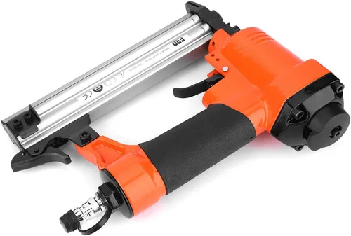 Vista 5 de Pistola de clavos neumática F30, clavadora de acero fundido de grado industrial para carpintería, herramienta de grapadora de uñas recta resistente