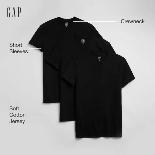 Vista 2 de GAP Men's Crew Neck T-Shirt (3-Pack)