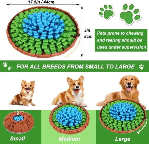 Vista 2 de SZEE Alfombrilla de olfateo para perros, alfombrilla ajustable para olfatear y comer lentamente, almohadilla para olfatear perros para estimulación