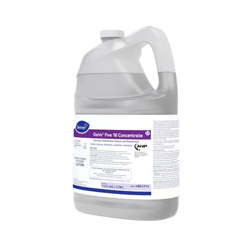 Vista 4 de Oxivir Diversey 4963314 Five 16 Limpiador líquido desinfectante de fuerza hospitalaria de un solo paso, peróxido de hidrógeno acelerado