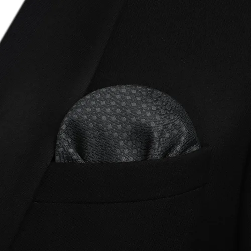 Vista 82 de HISDERN Pajaritas para hombre, diseño de lunares, corbatín y bolsillo cuadrado, clásico, esmoquin de negocios, boda, pajaritas, pañuelo