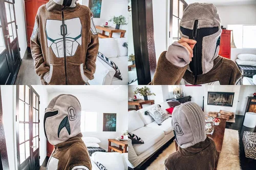 Vista 5 de Star Wars The Mandalorian Bounty Hunter - Mono unisex LargeX-Large marrón, Marrón