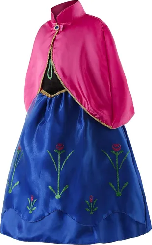 Vista 4 de JerrisApparel Vestido de princesa para fiesta de nieve, disfraz de reina para cosplay