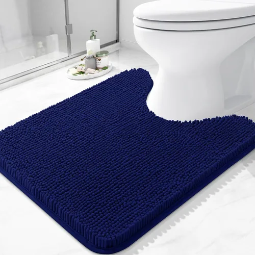 Vista 20 de Arotive Alfombras de baño de felpilla extrasuaves y absorbentes, de 24 x 16 pulgadas, lavables a máquina, parte trasera de goma antideslizante