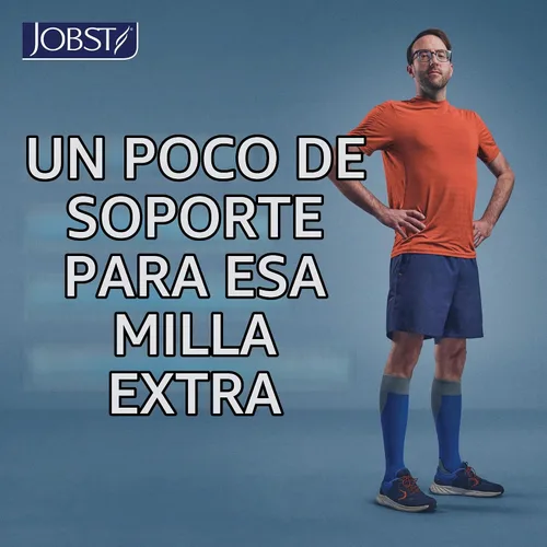 Vista 3 de JOBST Calcetines deportivos de compresión hasta la rodilla, 20-30 mmHg, negro/negro frío, talla S Negro frío/Negro