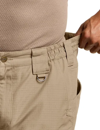 Vista 5 de CQR Pantalones tácticos para hombre, resistentes al agua, pantalones cargo Ripstop, ligeros EDC trabajo, senderismo, ropa para exteriores