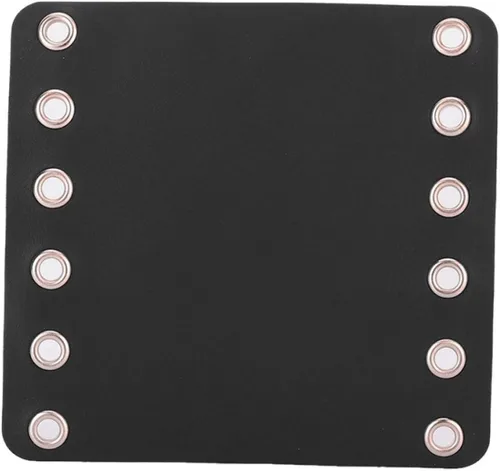 Vista 8 de Puños de manillar de motocicleta de cuero con calefacción 2 piezas con correa para la mayoría de motocicletas (negro)
