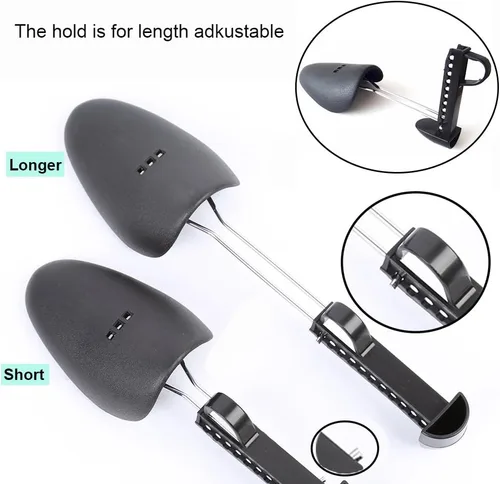 Vista 5 de ECHODONE 5 pares prácticos de longitud ajustable para hombre, zapato, árbol, zapato, soporte moldeador