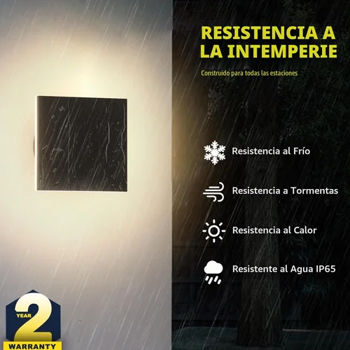 Vista 4 de Lámpara de Pared LED para Exteriores Luz de Porche Moderna Luz de Patio para Casa Aplique de Pared Exterior de Aluminio Impermeable Luces de Porche