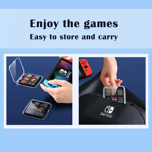 Vista 5 de UDEE Game Storage Case for 12 Nintendo Switch Games, Game Cards or TF Card,Switch Accessories,Portable Switch Game Memory Card Storage