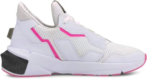 Vista 4 de PUMA Provoke XT Cross Trainer para mujer, color blanco y negro y rosa luminoso, talla 6.5, Blanco