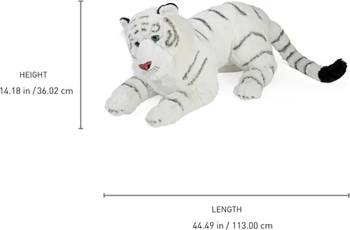 Vista 8 de Wild Republic Jumbo - Animal gigante de peluche, Talla Tiger, 30