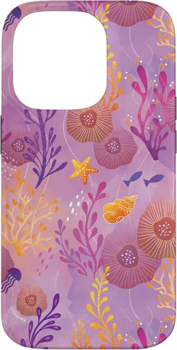 Vista 17 de Funda para iPhone 16 Disney The Little Mermaid Ariel Under the Sea Ambiance