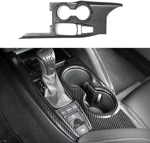 Vista 12 de Panel de control de la manija de cambio, 1 unidad, decoración interior del automóvil, accesorios para interiores de automóviles, accesorios para Rojo