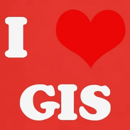 Vista 3 de CafePress Camiseta estampada con texto en inglés "I Love GIS Dark