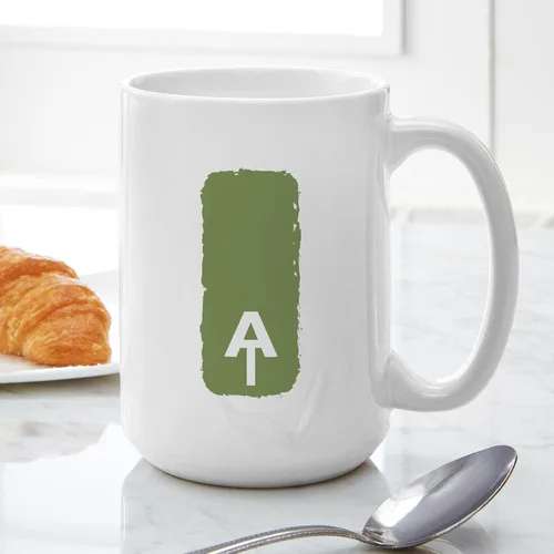 Vista 3 de CafePress Appalachian Trail - Taza de café de cerámica (15.0 fl oz)