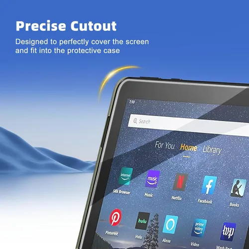 Vista 2 de Protector de pantalla para tableta Amazon Fire HD 10 Kids y Fire HD 10 Kids Pro de 10.1 pulgadas, Fire HD 10 (13ª/11ª generación)/Fire HD 10 Plus