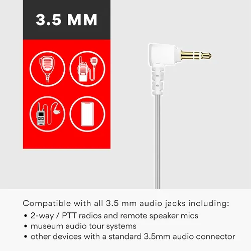 Vista 11 de MEE Audio Auricular M6 de un solo lado, lado derecho, cable de 15 pulgadas