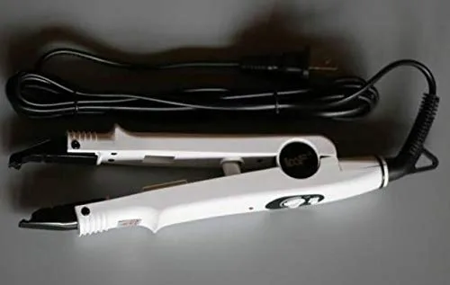 Vista 6 de JR611-White-A Set" - Herramienta de termostato de extensión de cabello de fusión PTC sin rastro, alicates de calefacción, conector de hierro