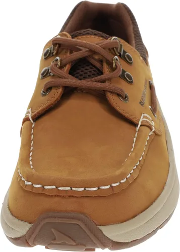 Vista 3 de Rugged Shark Atlantic Classic - Zapatos náuticos casuales para hombre con soporte acolchado, marrón cobre, tallas 8-13 para hombre