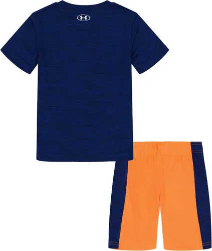 Vista 3 de Under Armour boys Short Sleeve Tee and Short Set, Lightweight and Breathable