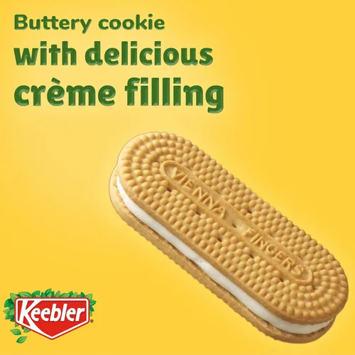 Vista 3 de Keebler Vienna Fingers - Galletas con relleno de crema, tamaño familiar, 16.3 onzas