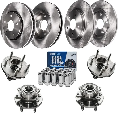 Vista 40 de Detroit Axle - 4WD - Rotores de disco delantero de 13.031 in de repuesto para Ford Excursion F-250 F-350 Super Duty 1999-2004 - Juego de 3 piezas