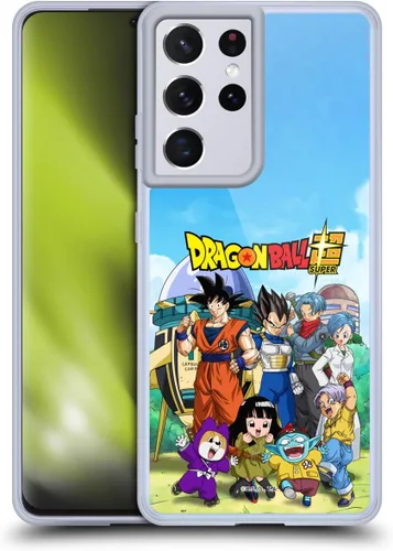 Vista 193 de Head Case Designs Funda de gel con licencia oficial de Dragon Ball Super Group Future Trunks Arc Characters [protección de grado militar] compatible